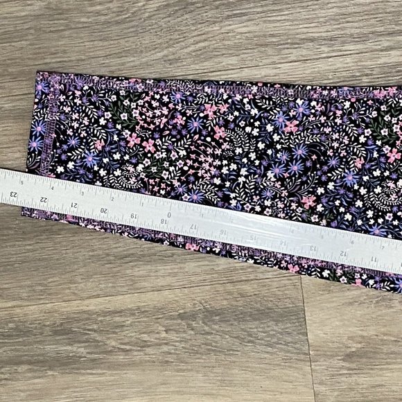 Ideology Purple Pink Flowers Lilac Breeze 7/8‎ Cropped Mid Rise Leggings XL NWT - Picture 9 of 9